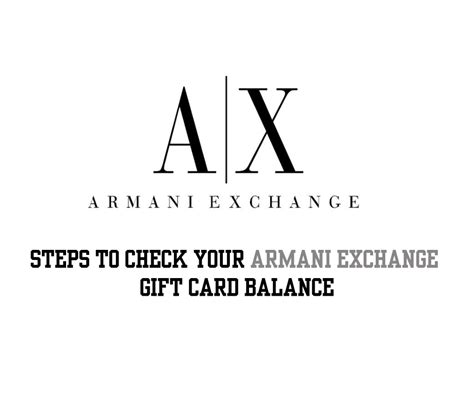 armani gift card balance check